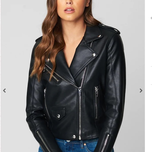 Blank NYC Faux Leather Motorcycle Jacket NWT Size S - Picture 1 of 8